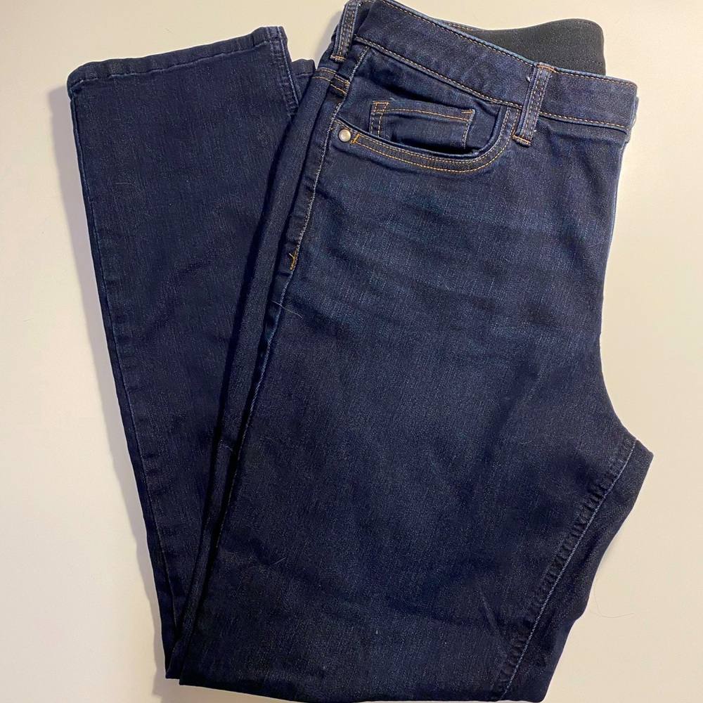 Christopher and Banks size 12 dark wash jeans